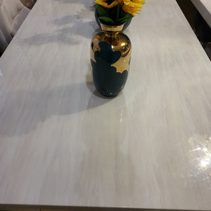 Classy Marble Dining Table with Cream Marble frame