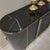 Modern Buffet Cabinet in Bronze Storage Dining Room Buffet Cabinet with 4 shelves in Black MDF