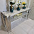 Hallway Console Table in stainless steel frame