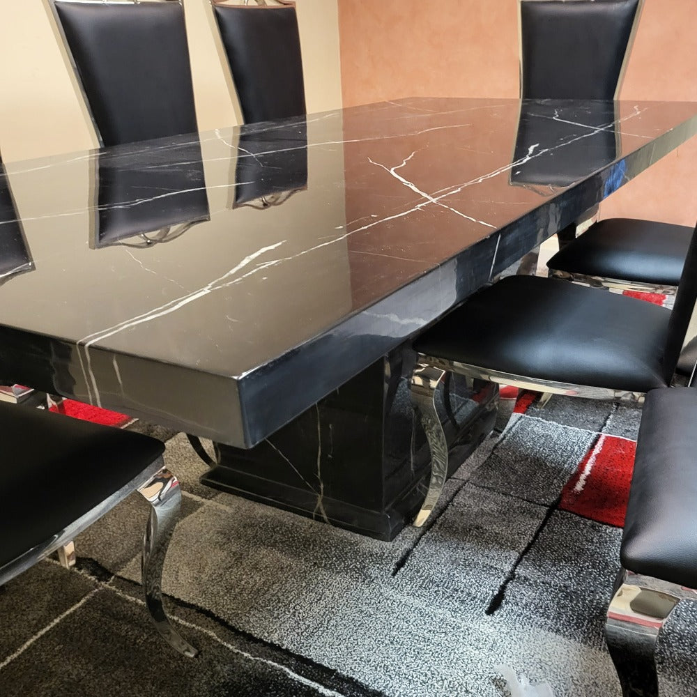 Elegant Classy Marble Dining Table with Marble Frame