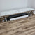 Classic Modern Marble TV Stand with 2 Drawers in Silver Stainless Steel frame