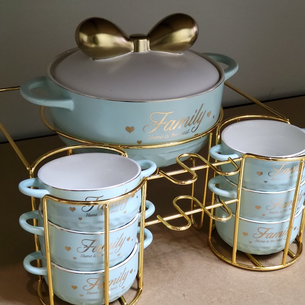 Modern Ceramic Soup Pot / Bowl and Serving Bowls