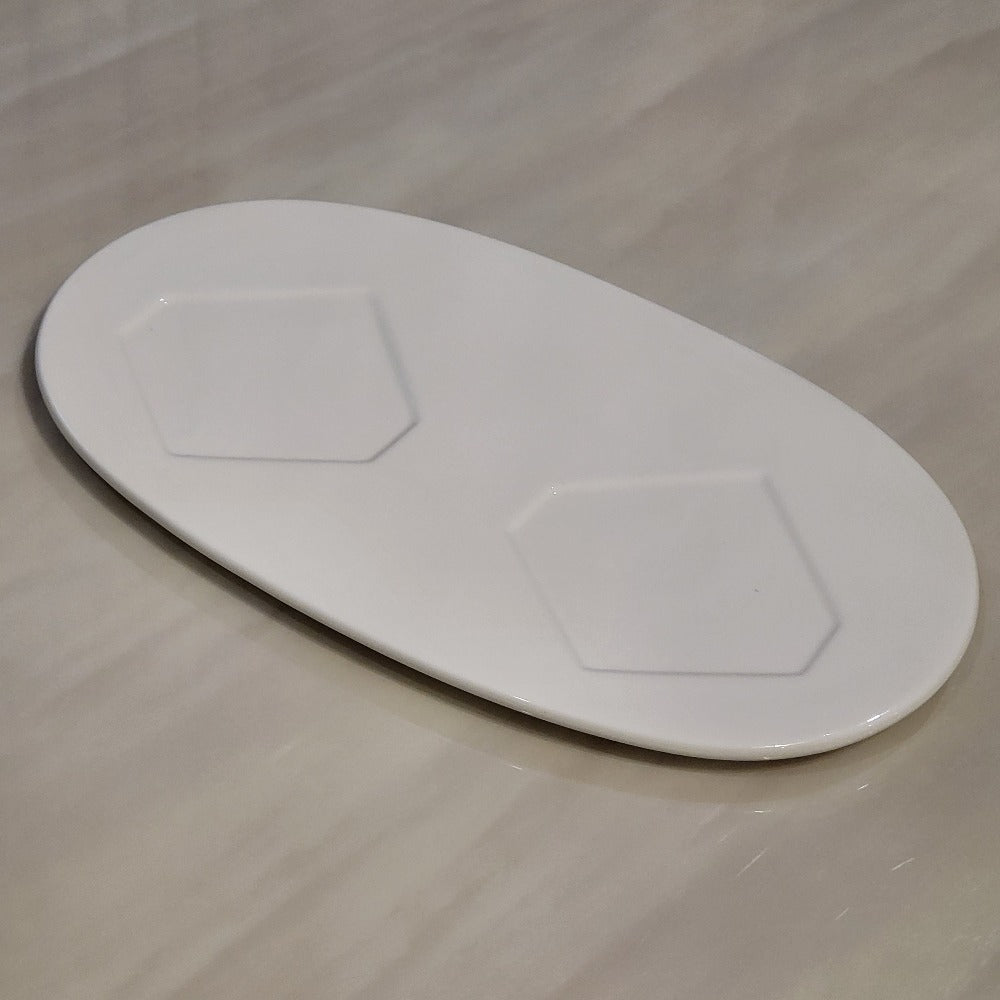 Classic White Ceramic Dinner Plates Dishes