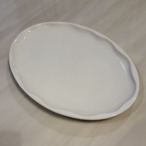 New Design White Ceramic Dinner Plates Dishes