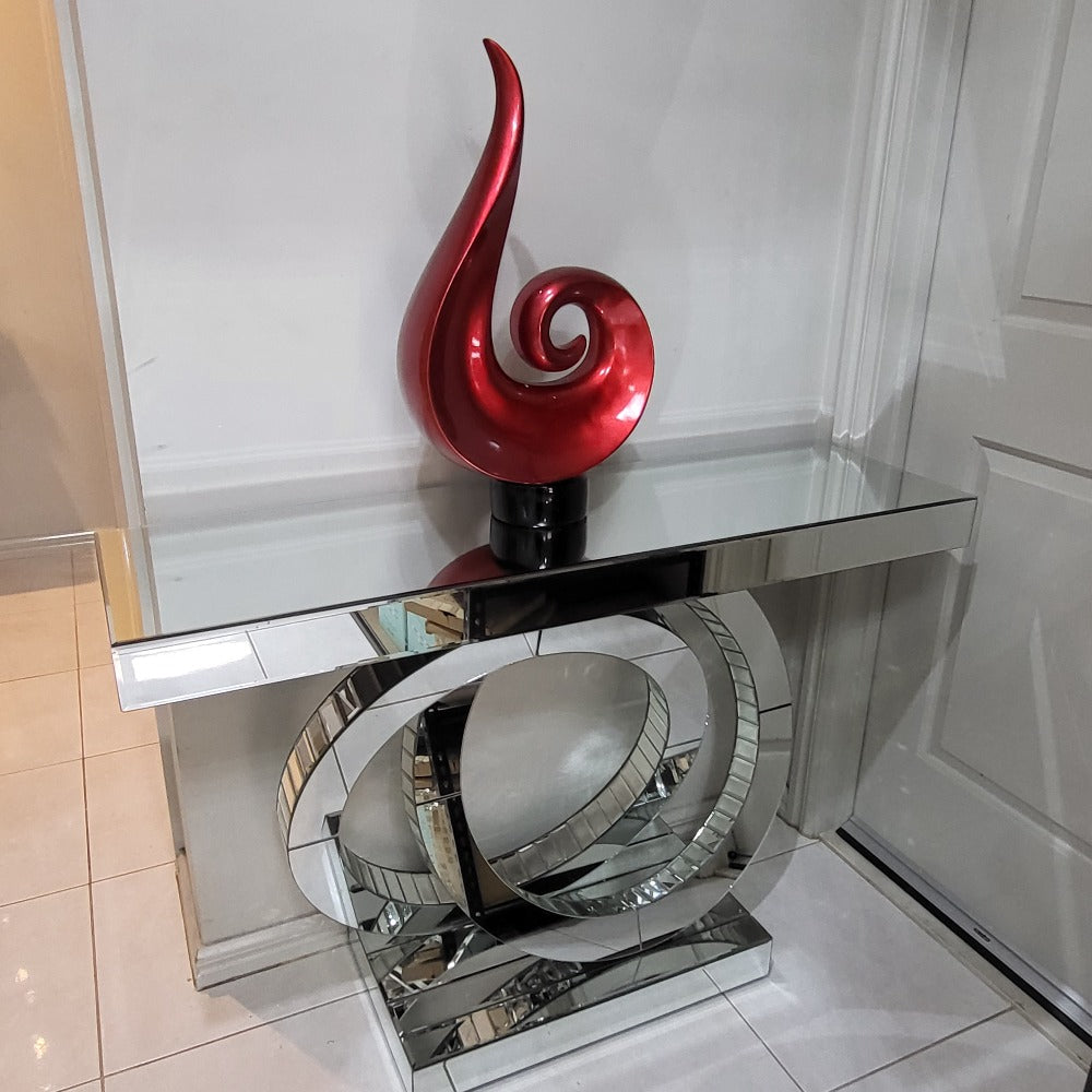 Diamond Crushed Glass Hallway Console Table only