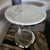 Marble Top Side Table with Stainless Steel Frame 