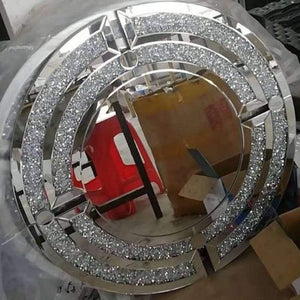 Crushed diamond mirror