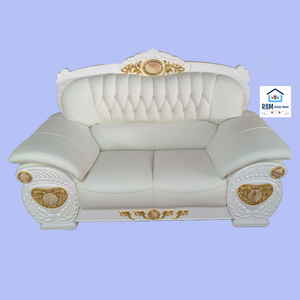 Modern Classy Luxurious, comfortable and Stylish Sofas / Couches in White Genuine Leather Material