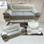 Classic Modern Luxurious, comfortable and Stylish Sofas / Couches in White Genuine Leather Material