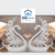RBM Classic Home Modern Exquisite Resin Decorative White Swans For Your Home Decorations To Your Preference