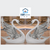 Two Classy and Stylish Modern Exquisite Resin Decorative White Swans