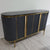 Modern MDF Buffet Cabinet in Bronze Storage Dining Room Buffet Cabinet with 4 shelves in Black MDF