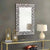 Hallway Mirrored Glass Wall Mirror in Silver