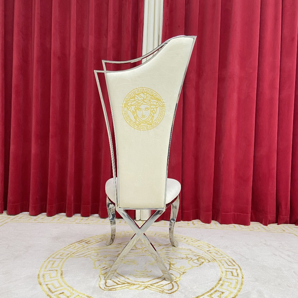 Black Velvet Dining Chairs with stainless steel frame