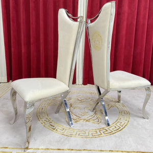 Dining Chairs with stainless steel frame