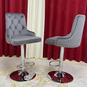 Modern Dining Barstool with Stainless Steel frame