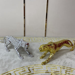 Classy Decorative Tigers in Stainless Steel frames