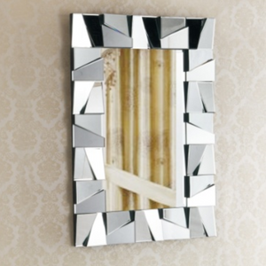 Silver Mirrored Glass Hallway Wall mirror