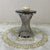 Marble Top Modern Classy Side Table with Silver Stainless Steel Frame
