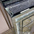 Silver Classy Dressing Table and Mirror With Led Lights and Diamond Crushed Glass modern