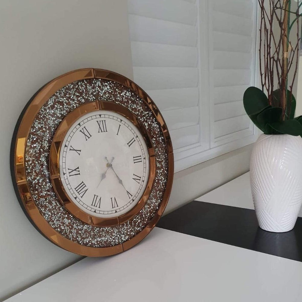 Mirrored Wall Clock