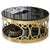 Marble coffee table with stainless steel frame