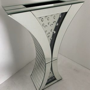 Classic Silver Glass Mirrored Decorative Vase