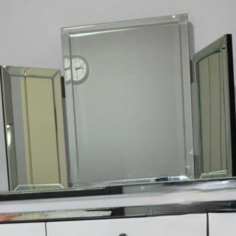 Wall Dressing Mirror in Silver Colour