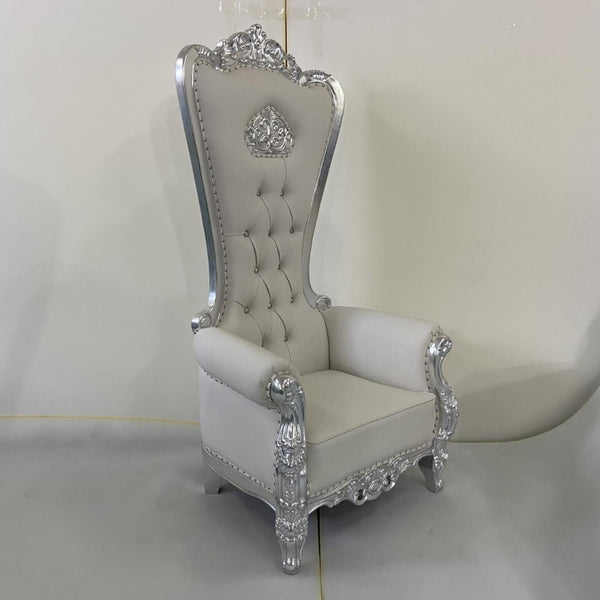 Luxurious Queen Chair (Silver) | King Queen Chairs | RBM Classic Home